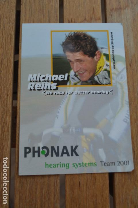 Coleccionismo deportivo: POSTAL DEL CICLISTA MICHAEL REINS (PHONAK) - Foto 1