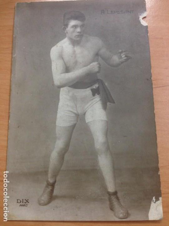 Coleccionismo deportivo: POSTAL BOXEO A. LEPESANT - Foto 1