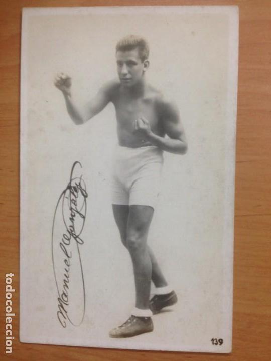 Coleccionismo deportivo: POSTAL BOXEO MANUEL GONZALEZ - Foto 1