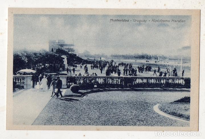 Coleccionismo deportivo: Montevideo. Hip&oacute;dromo Maro&ntilde;as. Animada. - Foto 1