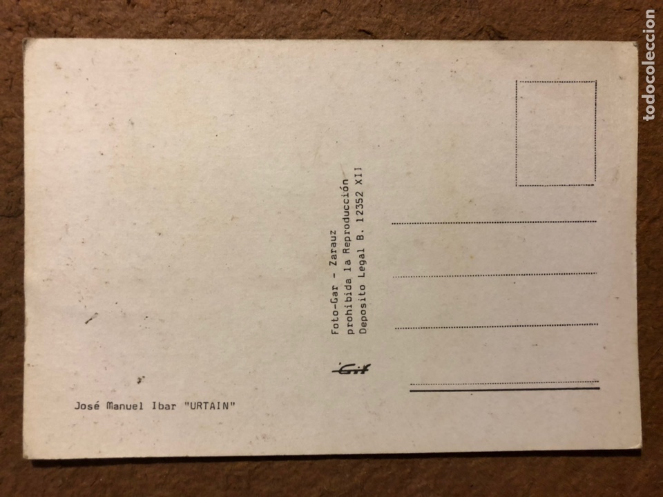 Coleccionismo deportivo: JOS&Eacute; MANUEL IBAR &ldquo;URTAIN&rdquo;. POSTAL SIN CIRCULAR. - Foto 2