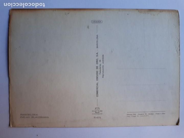 Coleccionismo deportivo: PALAU BLAUGRANA BARCELONA POSTAL - Foto 2