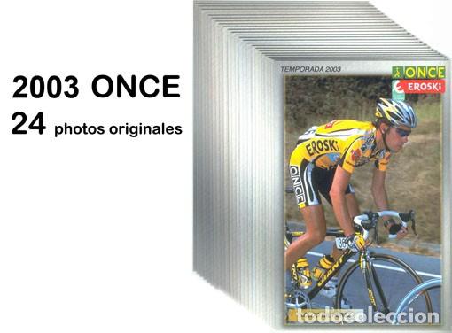 Coleccionismo deportivo: TARJETAS TEAM ONCE 2003 ( 24 TARJETAS ) - Foto 1