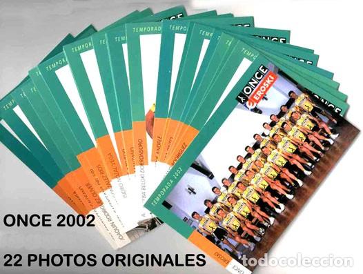 Coleccionismo deportivo: TARJETAS POSTALES TEAM ONCE 2002 ( 22 TARJETAS ) - Foto 1