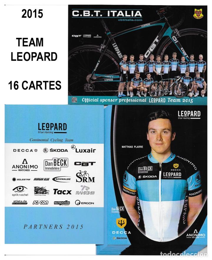 Coleccionismo deportivo: 16 POSTALES CICLISMO EQUIPO LEOPARD 2015 - Foto 1