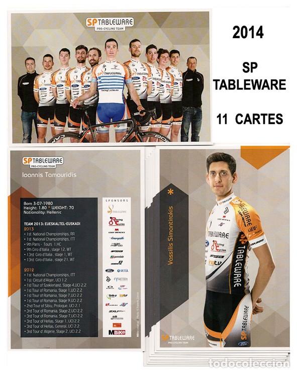 Coleccionismo deportivo: 11 POSTALES CICLISMO EQUIPO SP TABLEWARE 2014 - Foto 1