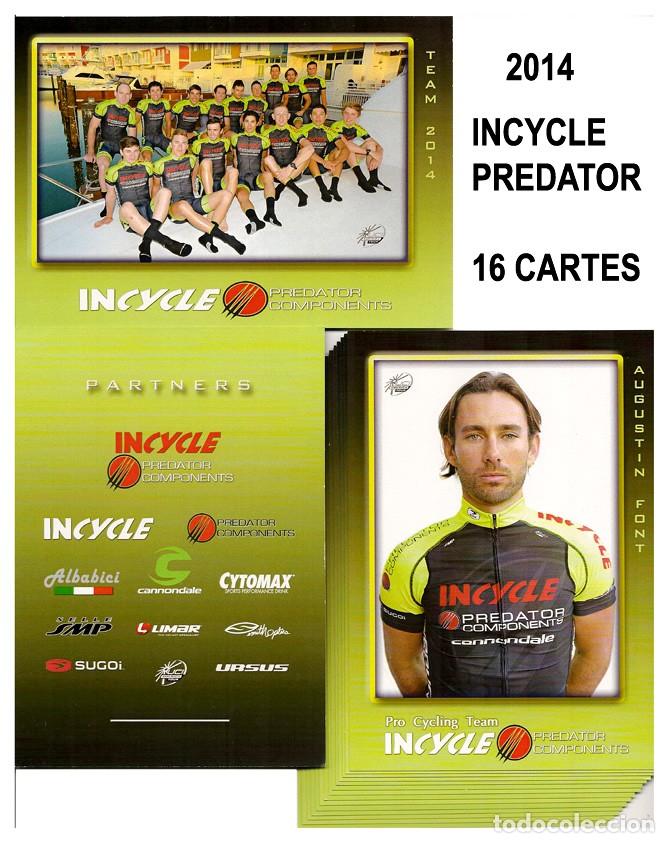 Coleccionismo deportivo: 16 POSTALES CICLISMO EQUIPO YNCICLE - PREDATOR 2014 - Foto 1
