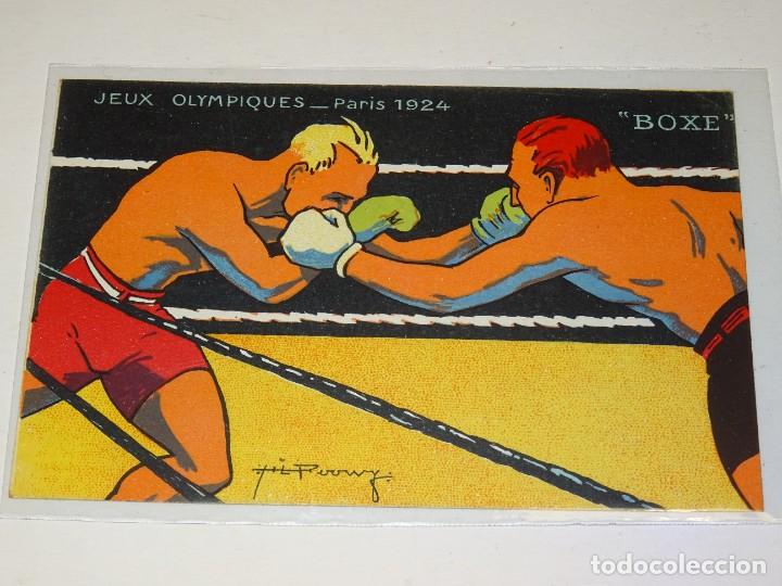 Coleccionismo deportivo: COLECCIÓN COMPLETA 10 POSTALES - JEUX OLYMPIQUES PARIS 1924 -FOOTBALL, TENNIS, LUTTE, BOXE, CURSE - Foto 2 - 299508368