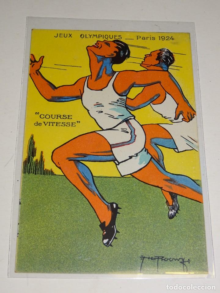 Coleccionismo deportivo: COLECCIÓN COMPLETA 10 POSTALES - JEUX OLYMPIQUES PARIS 1924 -FOOTBALL, TENNIS, LUTTE, BOXE, CURSE - Foto 5 - 299508368