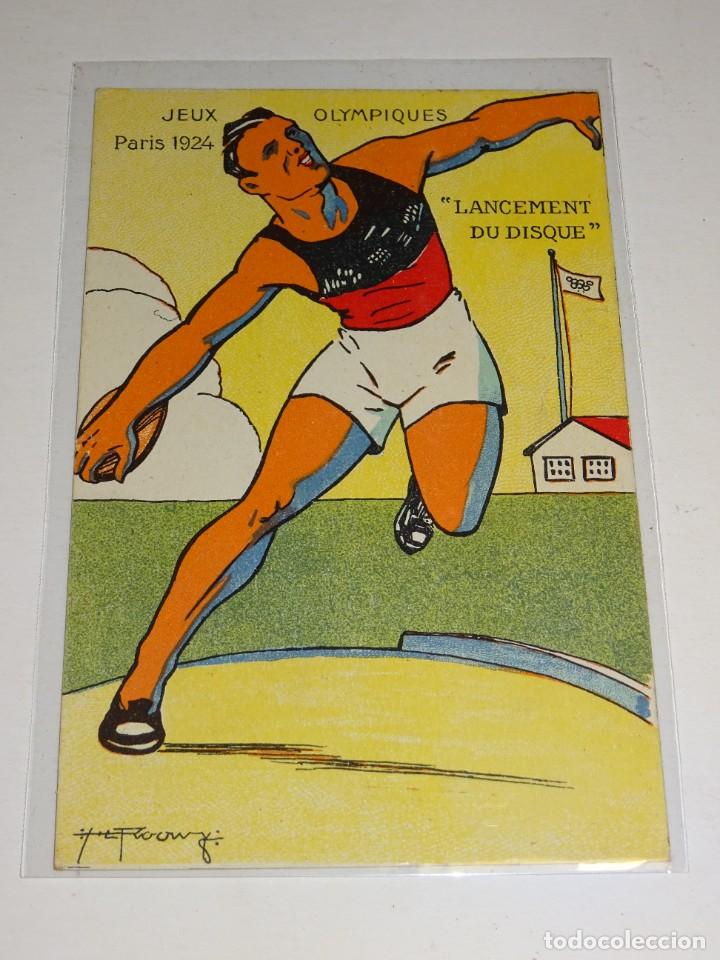 Coleccionismo deportivo: COLECCIÓN COMPLETA 10 POSTALES - JEUX OLYMPIQUES PARIS 1924 -FOOTBALL, TENNIS, LUTTE, BOXE, CURSE - Foto 6 - 299508368
