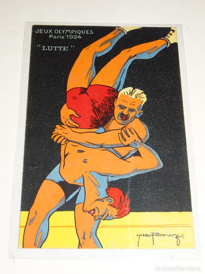 Coleccionismo deportivo: COLECCIÓN COMPLETA 10 POSTALES - JEUX OLYMPIQUES PARIS 1924 -FOOTBALL, TENNIS, LUTTE, BOXE, CURSE - Foto 8 - 299508368