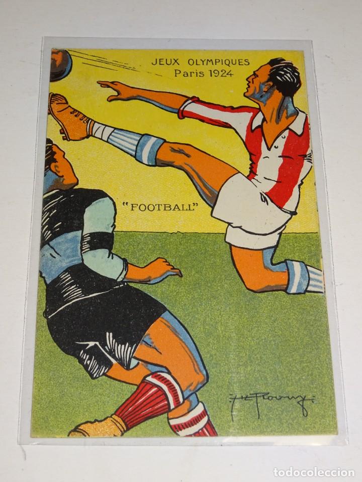Coleccionismo deportivo: COLECCIÓN COMPLETA 10 POSTALES - JEUX OLYMPIQUES PARIS 1924 -FOOTBALL, TENNIS, LUTTE, BOXE, CURSE - Foto 10 - 299508368