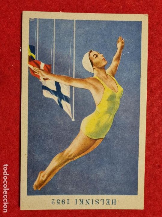 Coleccionismo deportivo: POSTAL ILUSTRADA OLIMPIADA HELSINKI 1952 NO CIRCULADA ORIGINAL P1104 - Foto 1