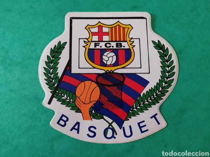 Coleccionismo deportivo: Pegatina Barcelona basket - Foto 1