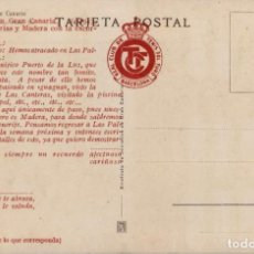 Coleccionismo deportivo: REAL CLUB DE TENIS DEL TURÓ - POSTAL VIAJE CANARIAS Y MADERA - LAS PALMAS ABRIL 1947 - 140X90MM. Lote 335766533