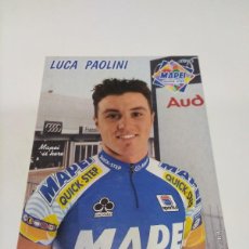 Coleccionismo deportivo: POSTAL LUCA PAOLINI - MAPEI.. Lote 365912651