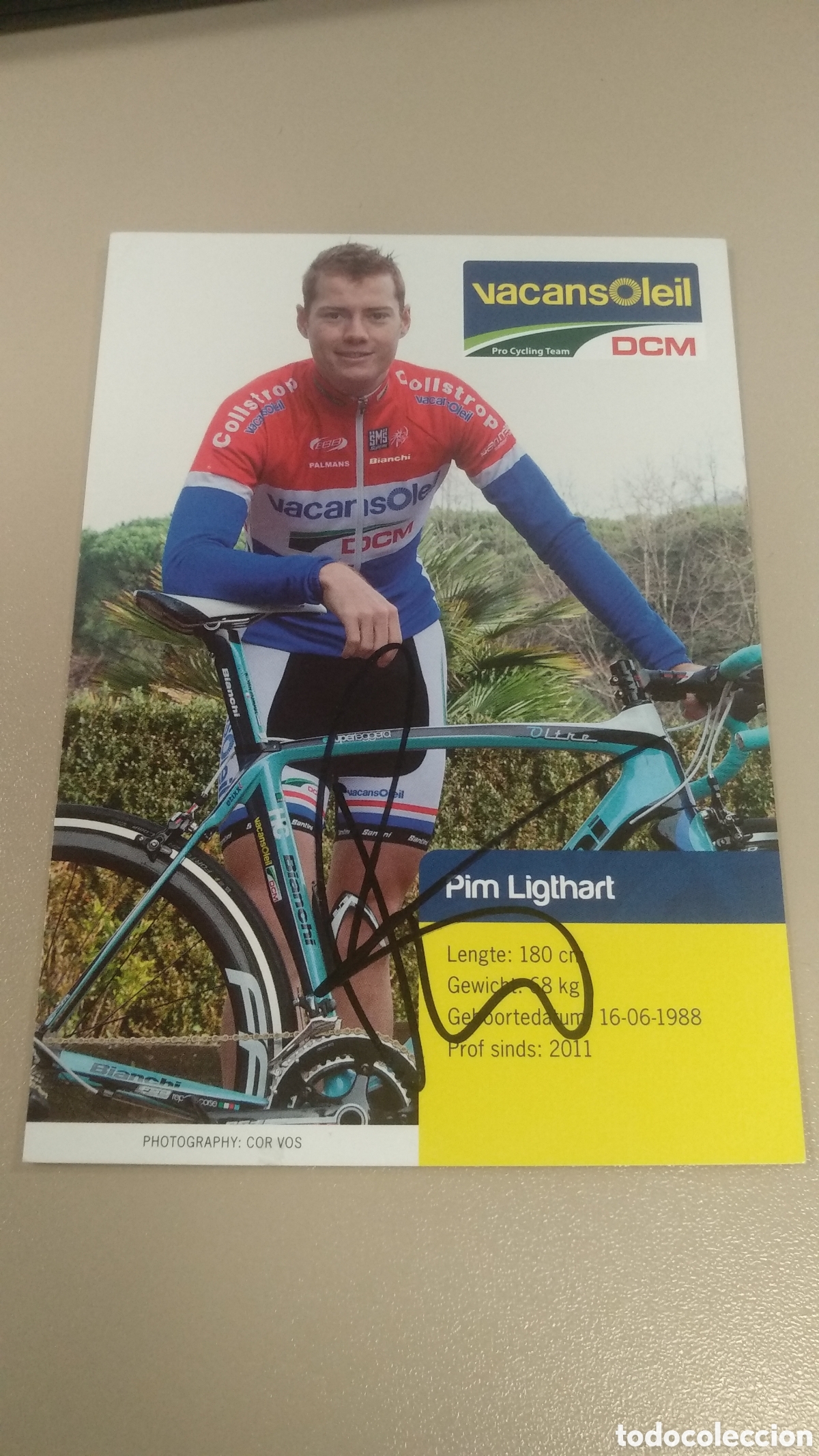 Coleccionismo deportivo: Postal Pim Ligthart - Foto 1