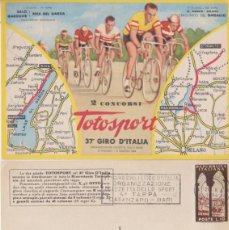Coleccionismo deportivo: LOTE V-POSTAL GIRO DE ITALIA CICLISMO MATA SELLOS 1954