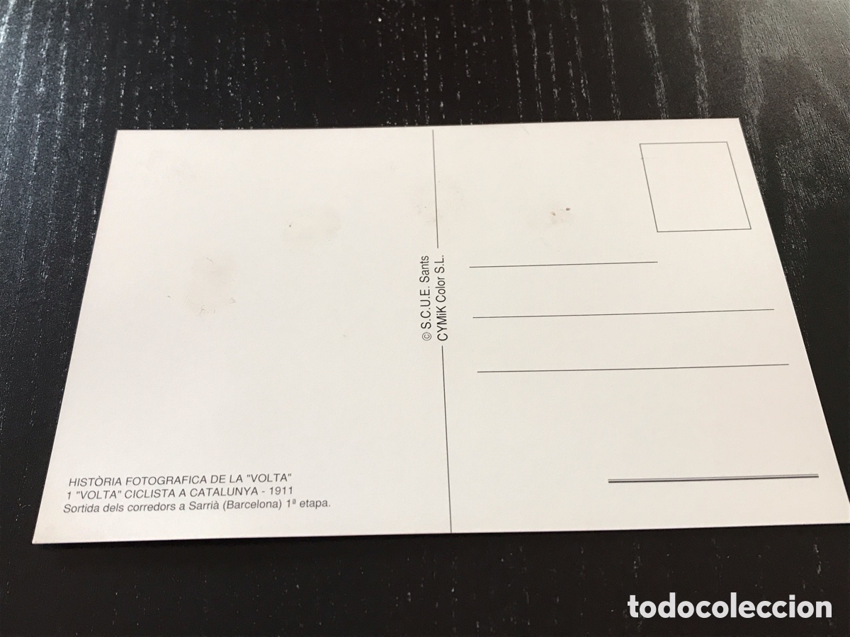 Coleccionismo deportivo: Postal 1a Volta Ciclista a Catalunya - Foto 2