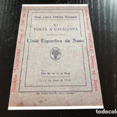 Coleccionismo deportivo: POSTAL 6A VOLTA CICLISTA A CATALUNYA 1924
