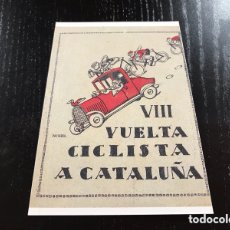 Coleccionismo deportivo: POSTAL 8A VOLTA CICLISTA A CATALUNYA 1926