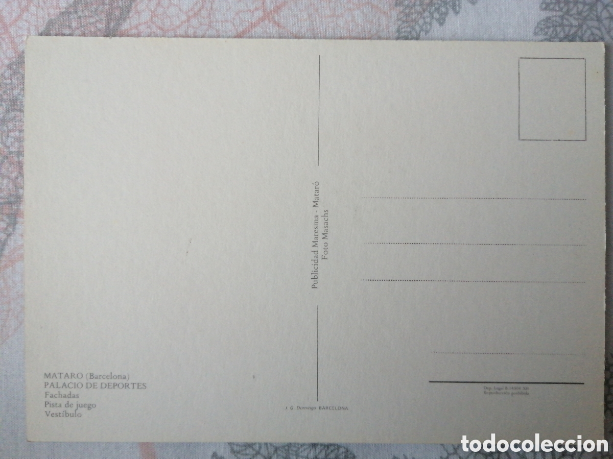 Coleccionismo deportivo: Postal Palacio de los deportes de Matar&oacute; - Foto 2