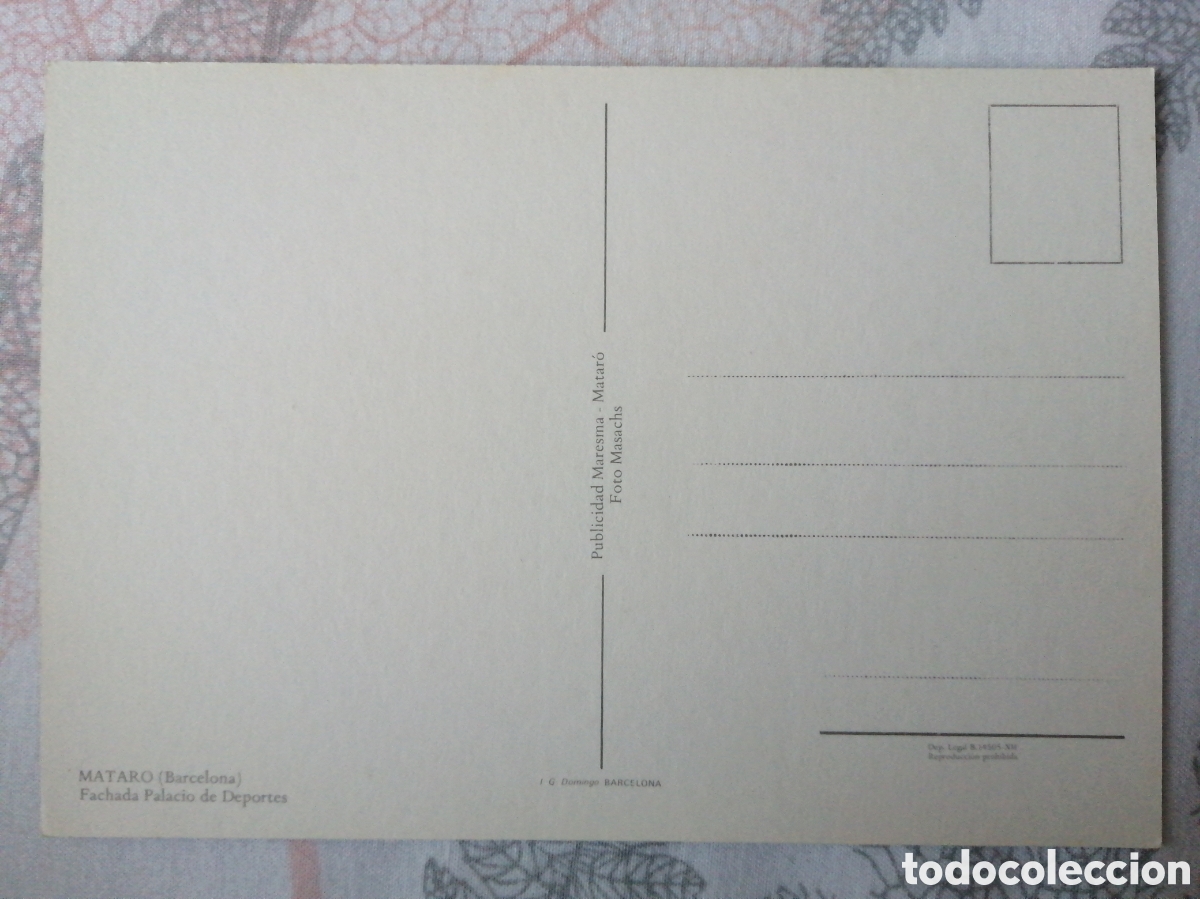 Coleccionismo deportivo: Postal Palacio de los deportes de Matar&oacute; - Foto 2