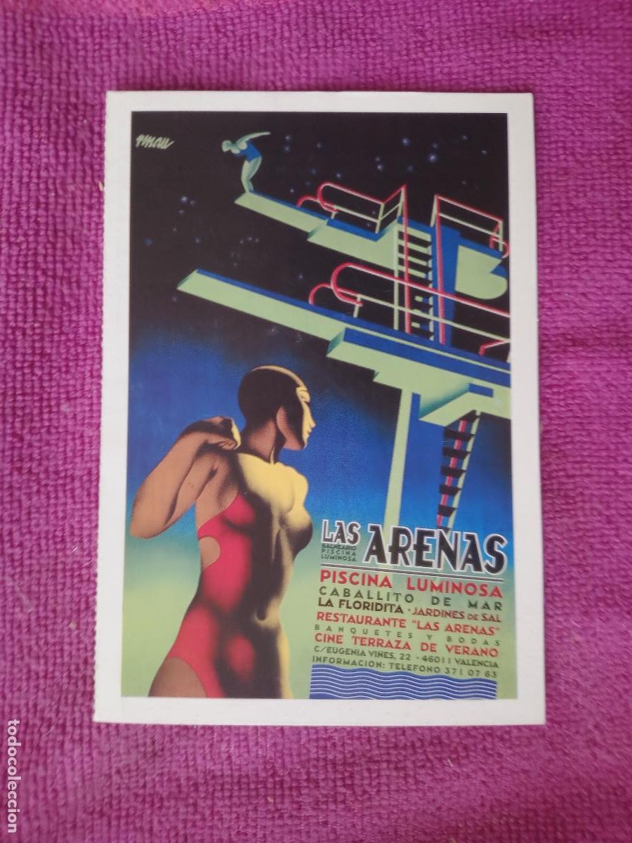 Coleccionismo deportivo: Piscina Las Arenas. Valencia - Foto 1