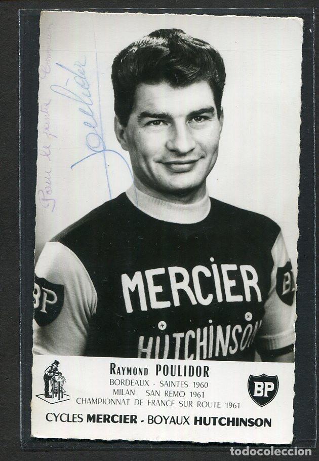 Coleccionismo deportivo: Cyclisme d&eacute;dicace de Poulidor - Foto 1