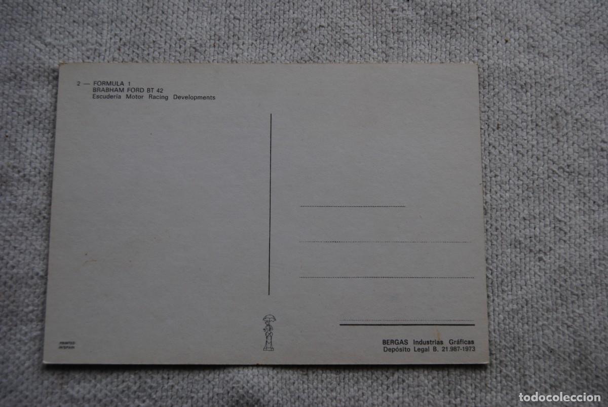 Coleccionismo deportivo: postal formula 1 Brabham ford BT 42. sin circular - Foto 2