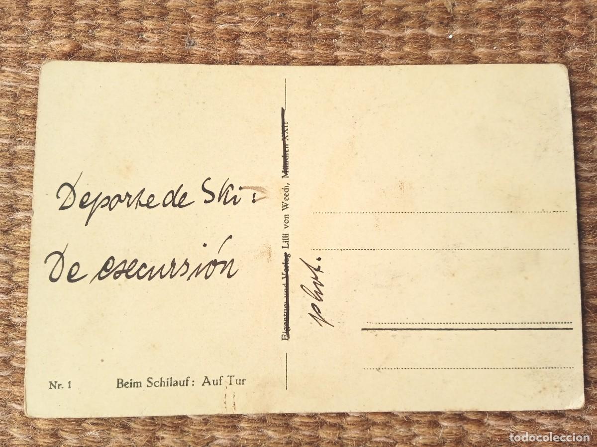 Coleccionismo deportivo: POSTAL ESQUIADORA DE EXCURSION - ESQUI - SKI - Foto 2