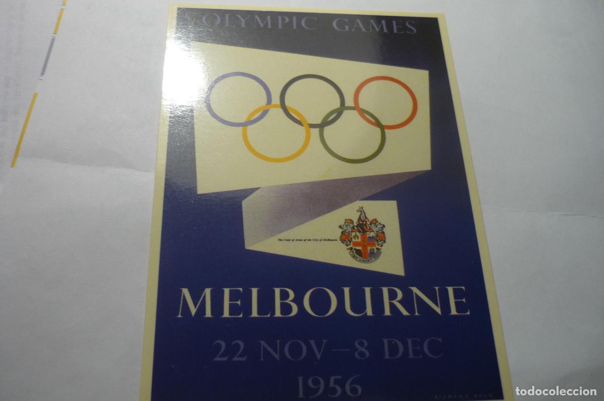Coleccionismo deportivo: POSTAL EXTRANJRA OLIMPIADA 1956 MELBOURNE - Foto 1