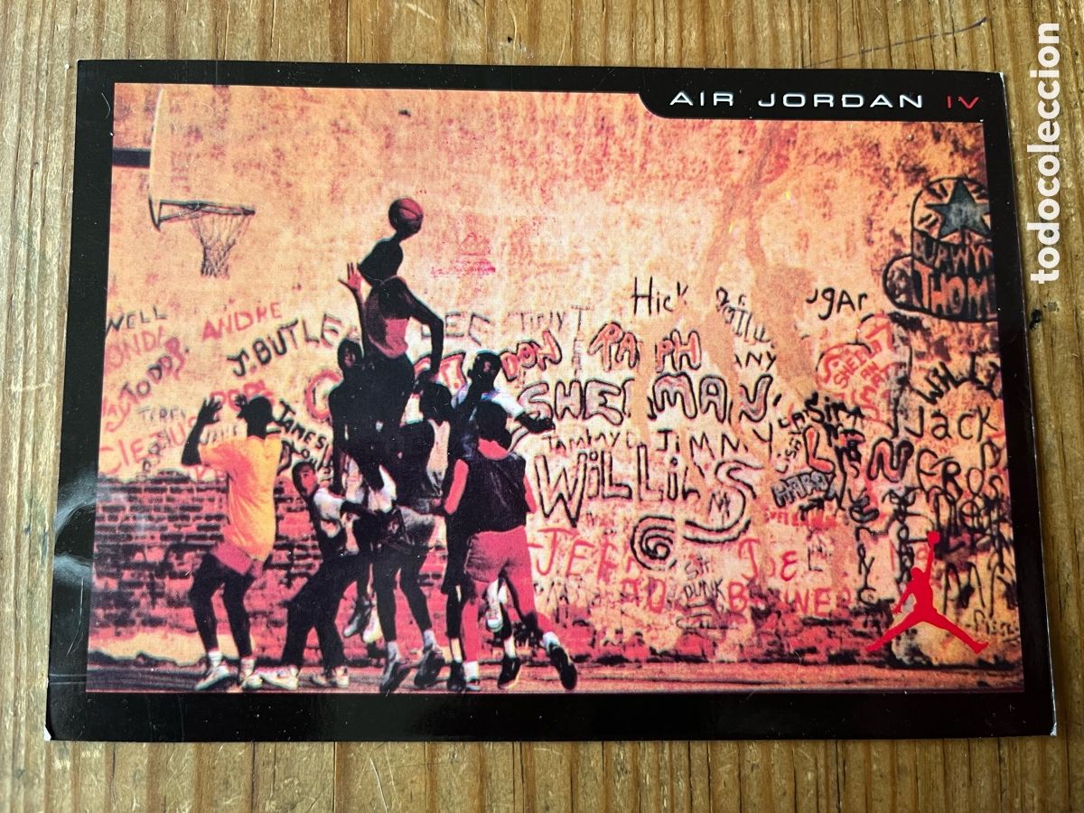 Coleccionismo deportivo: R30731 POSTAL PUBLICIDAD MARCA ZAPATILLAS BOTAS NIKE AIR MICHAEL JORDAN IV FEBRERO 1989 BALONCESTO