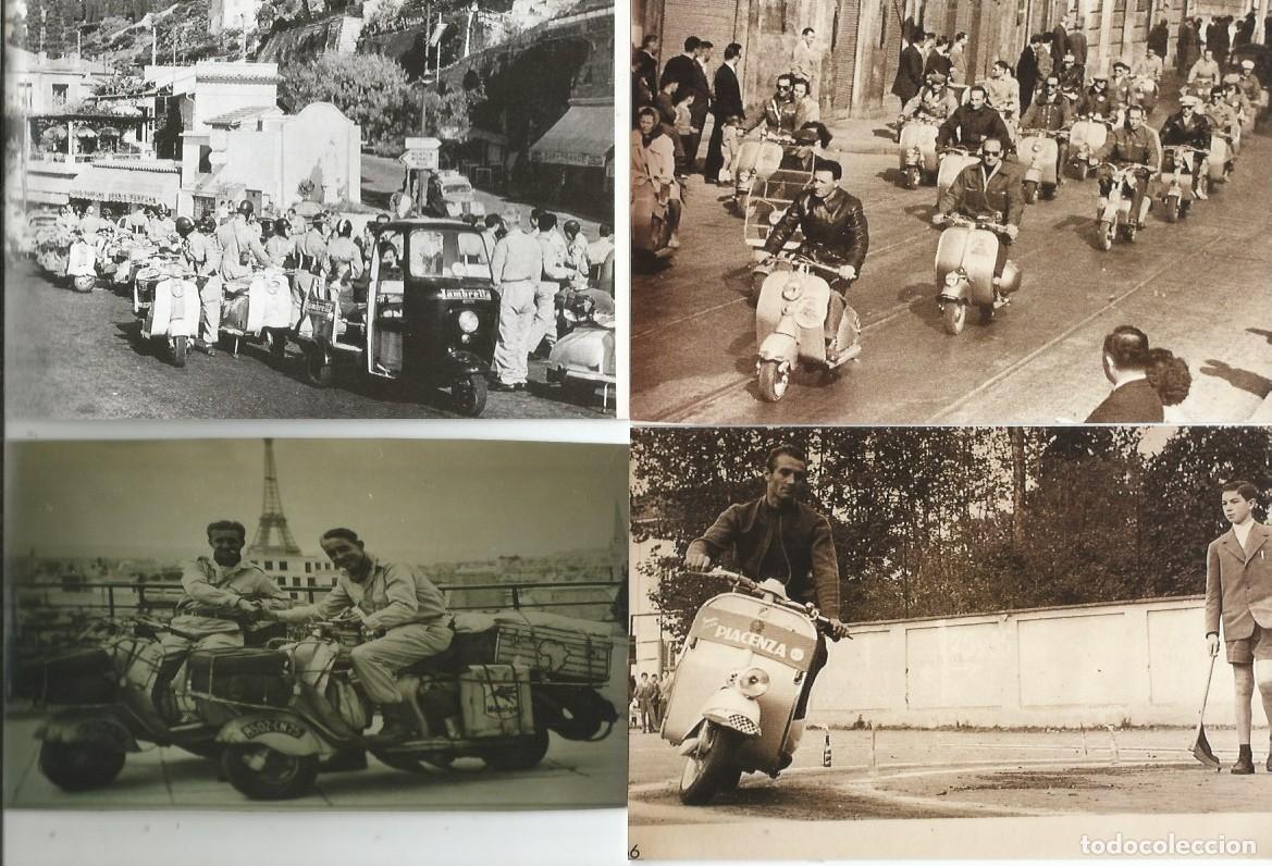 Coleccionismo deportivo: 9 postales VESPAS LAMBRETTAS - Foto 1