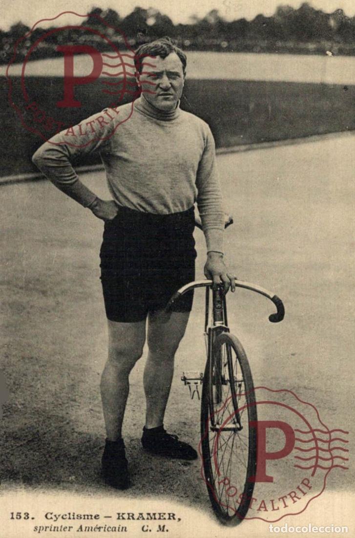 Coleccionismo deportivo: KRAMER sprinter AMERICAIN.. CICLISIMO. CYCLING. CYCLISME. - Foto 1