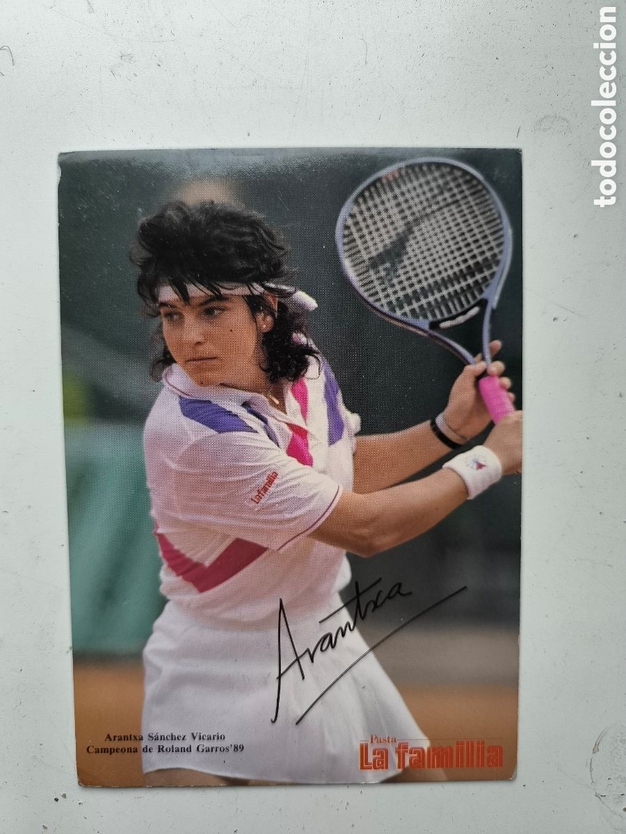 Coleccionismo deportivo: Postal Arantxa S&aacute;nchez vicario 1989