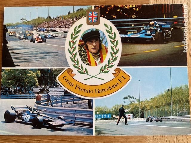 Coleccionismo deportivo: Gran Premio Barcelona F.1 , 1971. Ed. Escudo de Oro. Jackie Stewart.