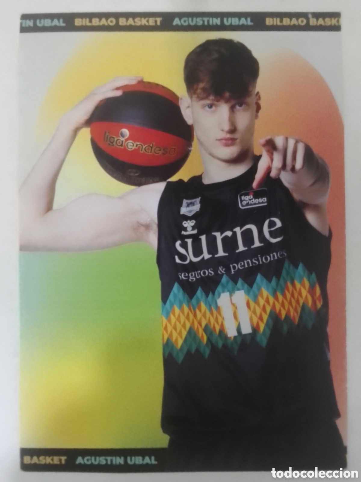 Coleccionismo deportivo: Postal Agust&iacute;n Ubal &bull; Bilbao Basket.