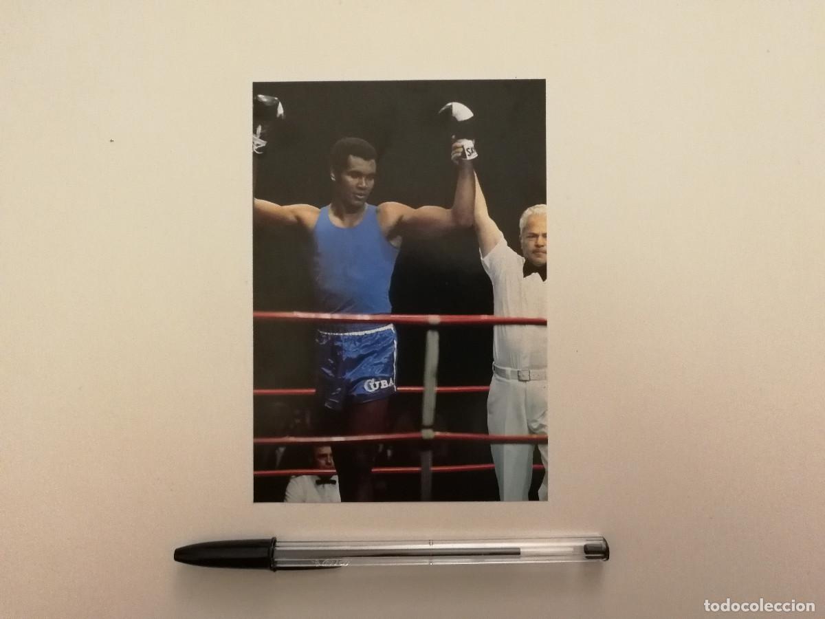 Coleccionismo deportivo: TARJETA ACARTONADA -10*15- Te&oacute;filo Stevenson - BOXEO - JUEGOS OL&Iacute;MPICOS-OLIMPIADAS