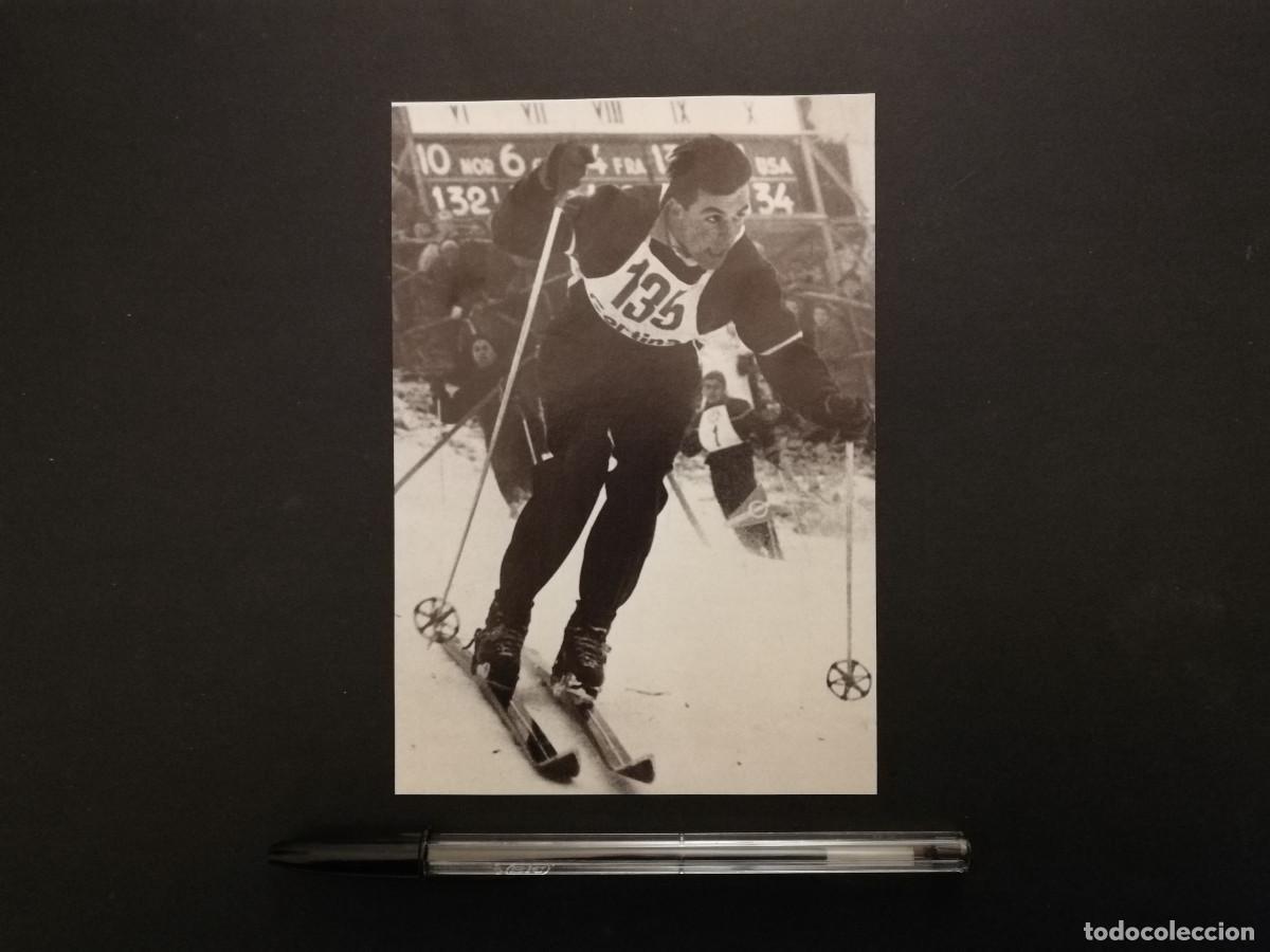 Coleccionismo deportivo: TARJETA ACARTONADA -10*15- Toni Sailer - ESQUI - JUEGOS OL&Iacute;MPICOS-OLIMPIADAS