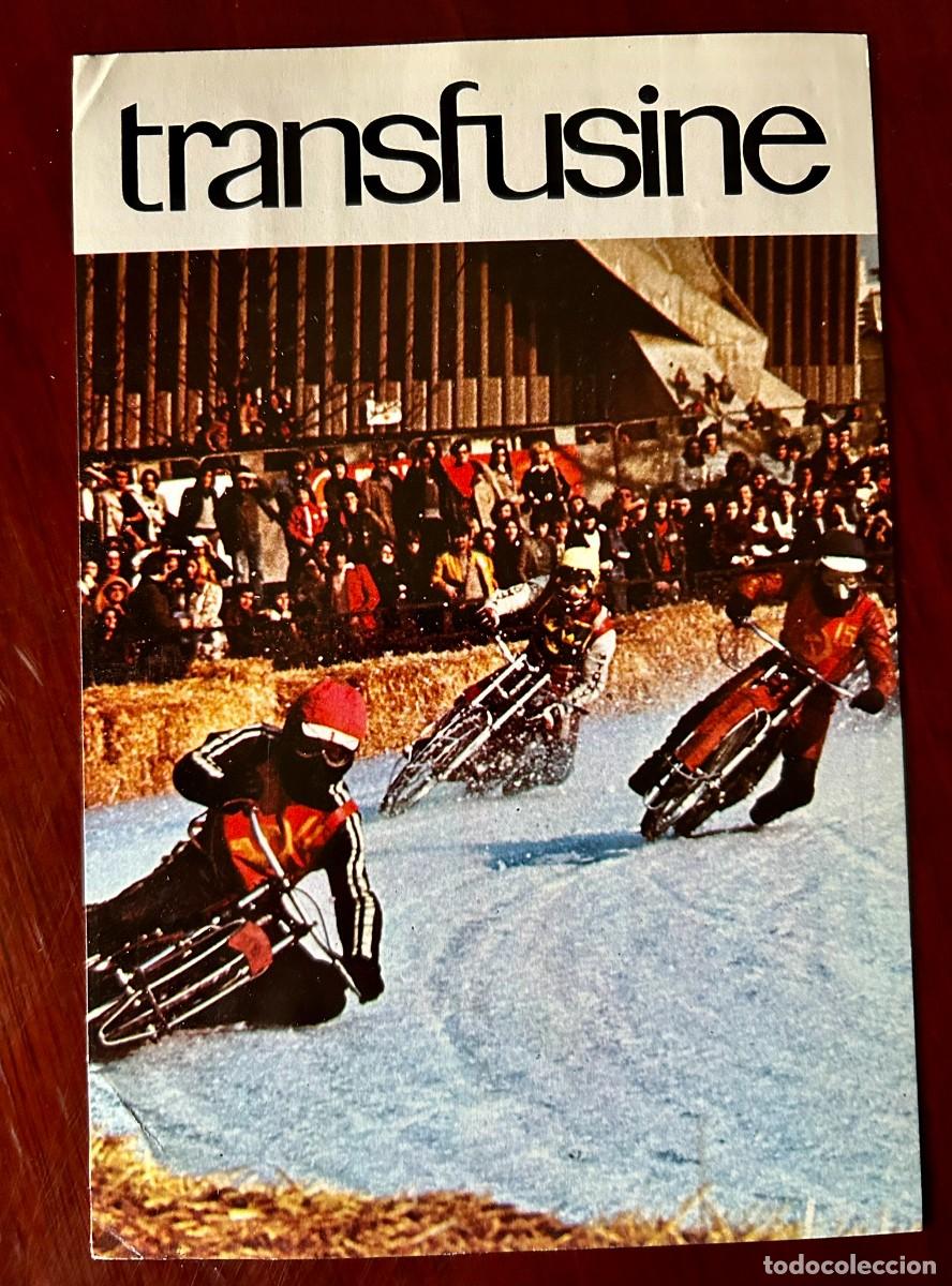 Coleccionismo deportivo: POTENCIA Y FUERZA 10 - ICE RACING - ICE SPEEDWAY - MOTOCICLISMO SOBRE HIELO - TRANSFUSINE 1977