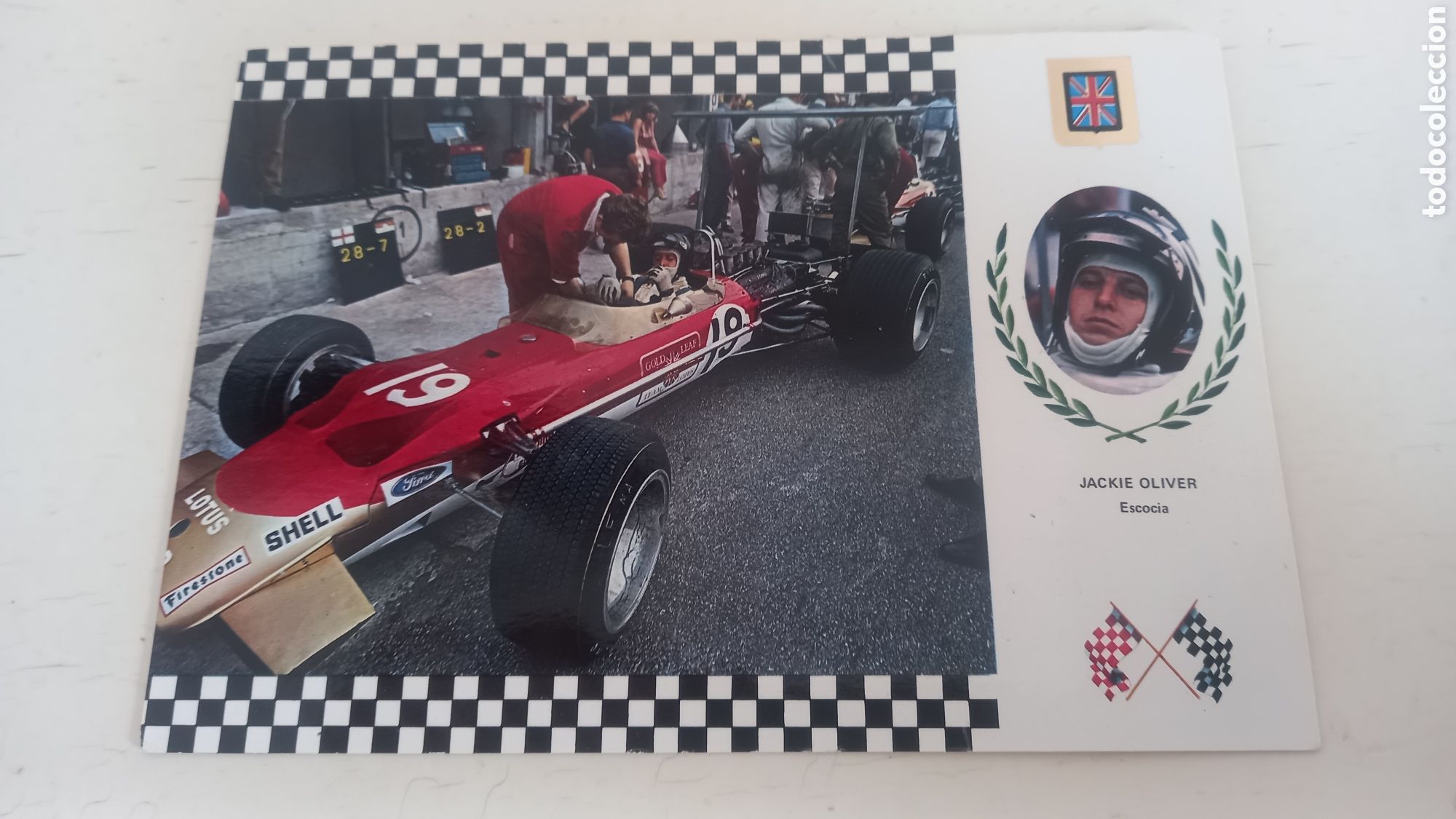 Coleccionismo deportivo: FORMULA 1. Postal Jackie Oliver. Escocia