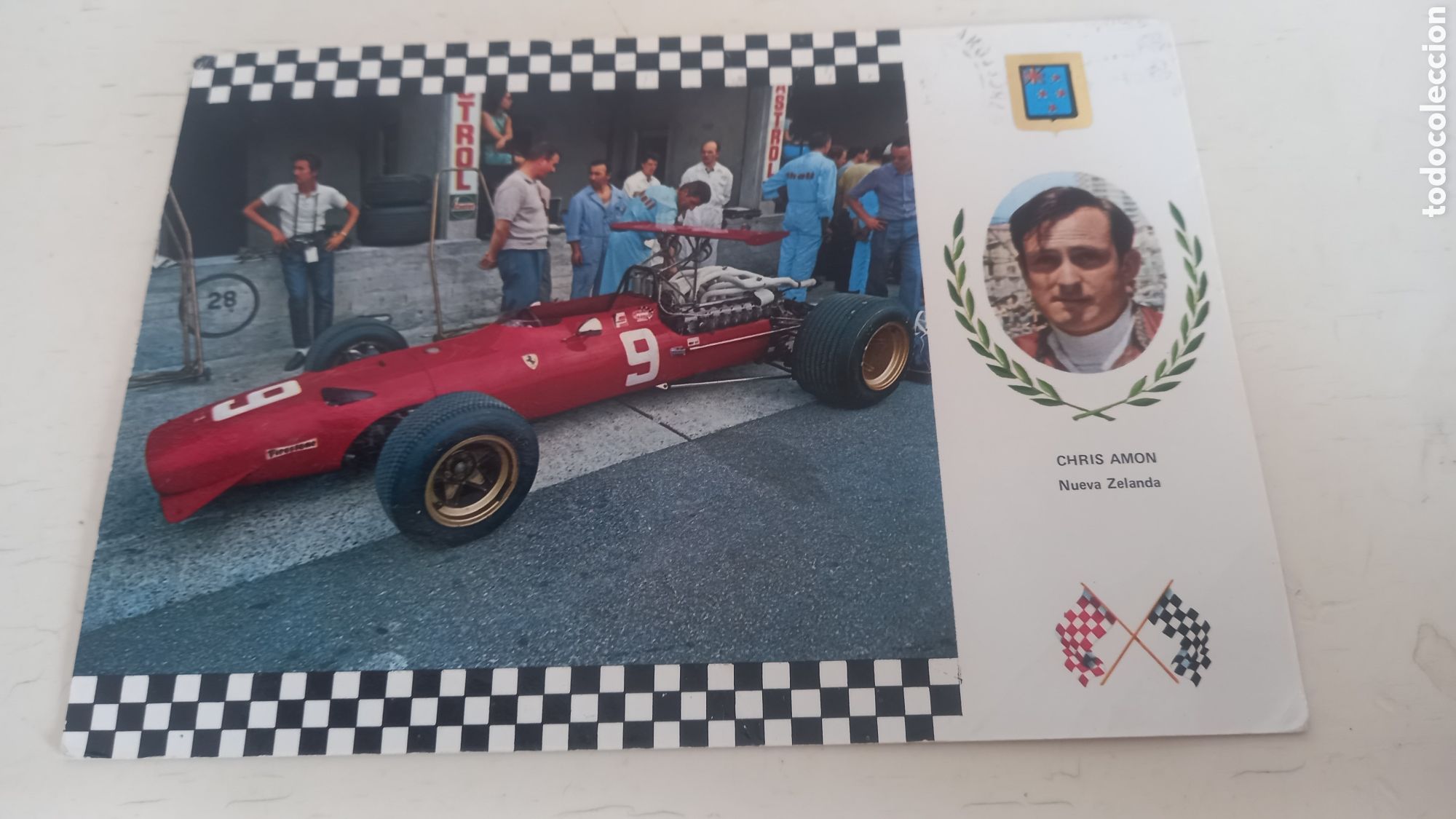 Coleccionismo deportivo: FORMULA 1. Postal Chris Amon. Nueva Zelanda