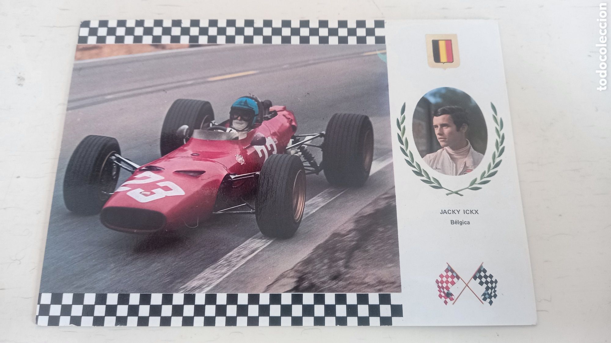 Coleccionismo deportivo: FORMULA 1. Postal Jacky Ickx. B&eacute;lgica