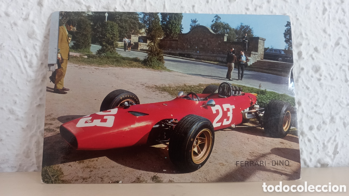 Coleccionismo deportivo: FORMULA 1. Postal FERRARI. Dino. Montjuich 1968