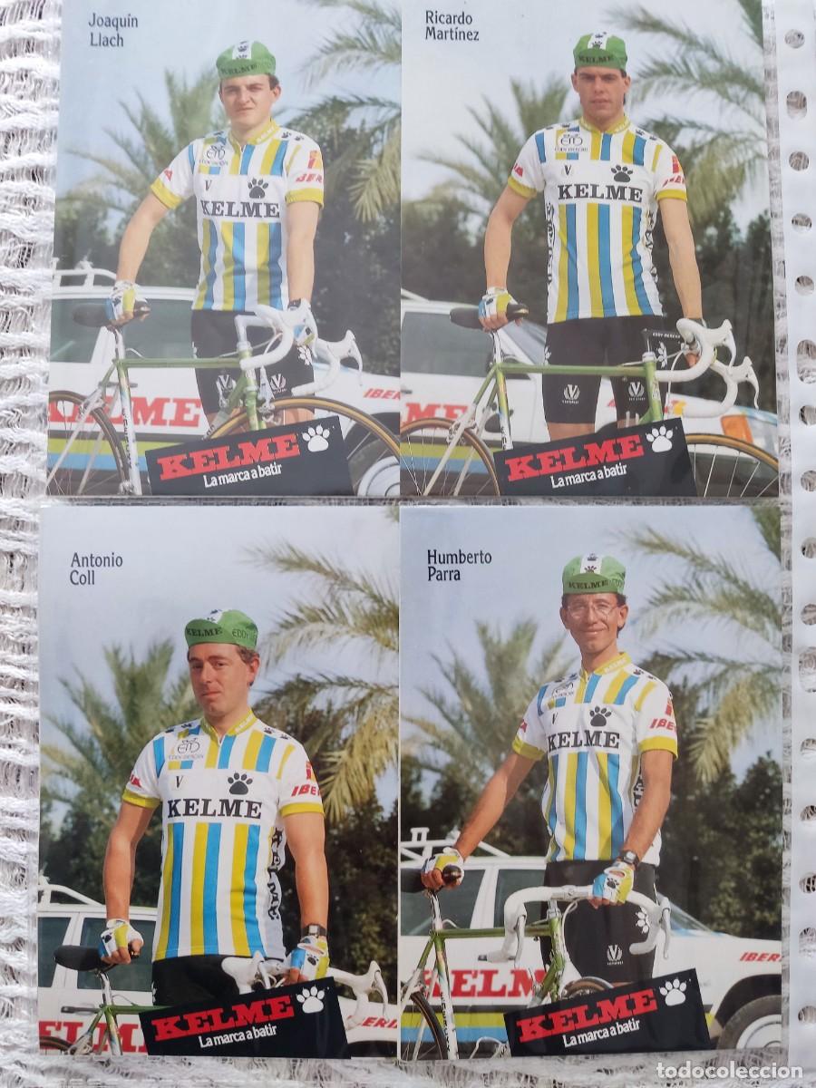 Coleccionismo deportivo: LOTE DE 22 FOTOS DEL EQUIPO KELME DE CICLISMO