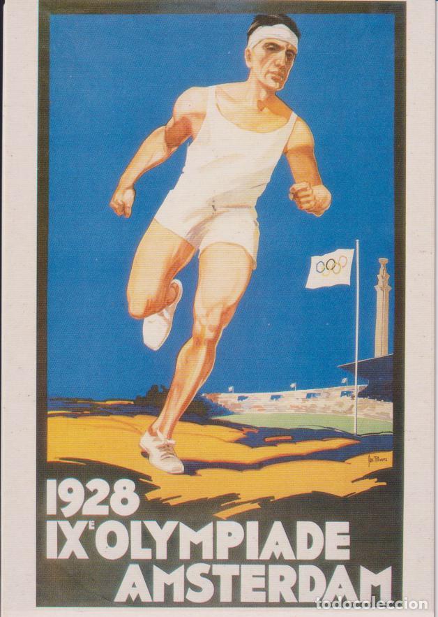 Coleccionismo deportivo: POSTAL REPRODUCCI&Oacute;N CARTEL JUEGOS OLYMPICOS - AMSTERDAM 1928 - VENCA