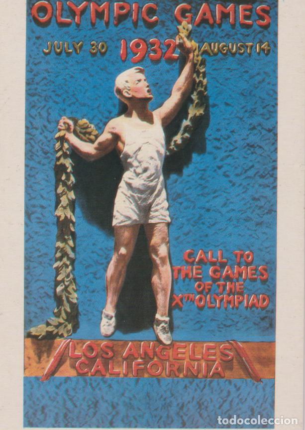 Coleccionismo deportivo: POSTAL REPRODUCCI&Oacute;N CARTEL JUEGOS OLYMPICOS - LOS ANGELES 1932 - VENCA