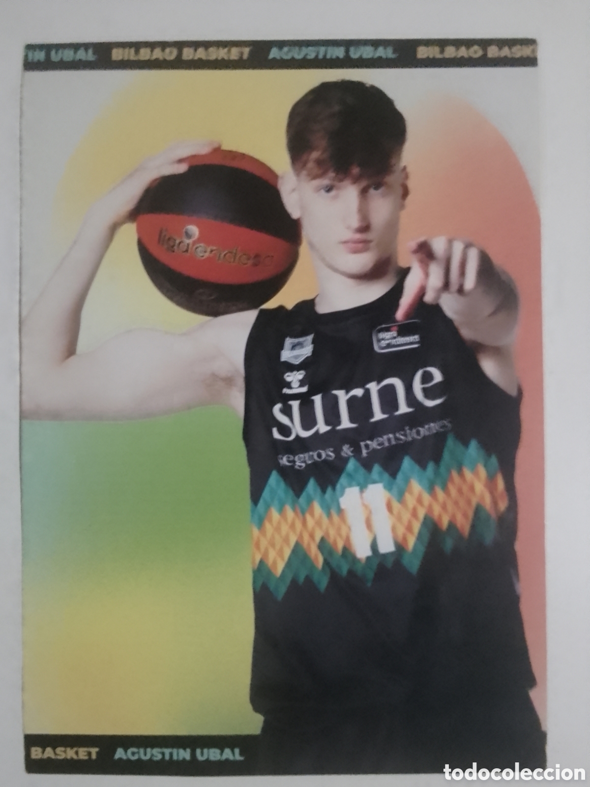 Coleccionismo deportivo: Postal Agust&iacute;n Ubal &bull; Bilbao Basket.
