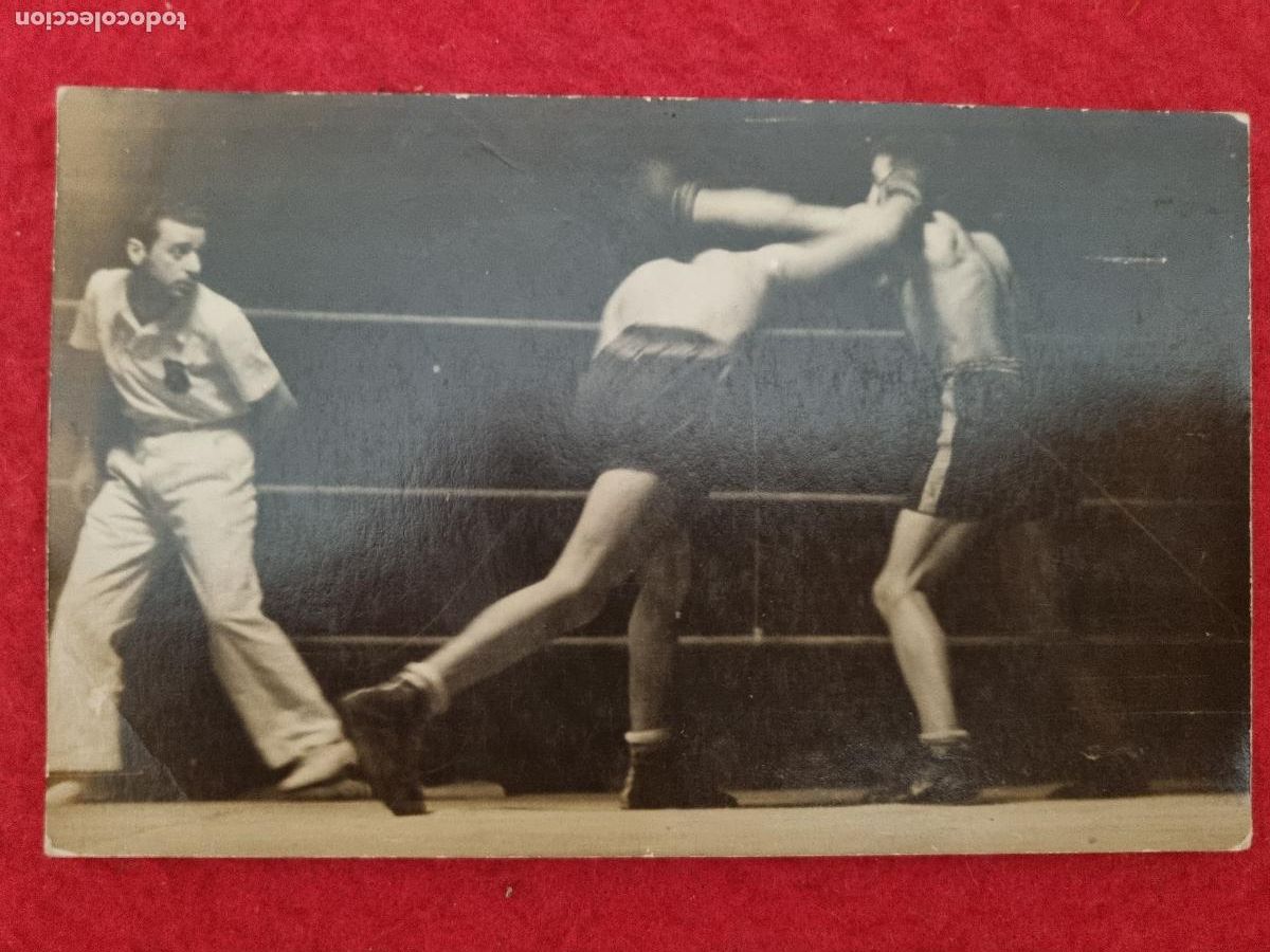 Coleccionismo deportivo: FOTO POSTAL BOXEO BOXEADOR PEYRO FIRMADA AUTOGRAFO Y DEDICADA 1947 ORIGINAL FV1